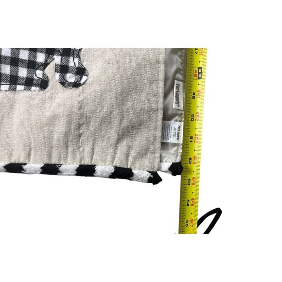 Pier 1 Imports Table Runner 105" x 12.5" Gingham Bunny Rabbits - Picture 6 of 16